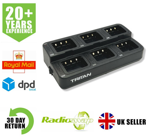 Tritan six bay charger for - bay,